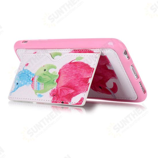 Little Elephant Pattern Back Holder Case For iPhone 6 6s Little Elephant Pattern Back Holder Case For iPhone 6 6s