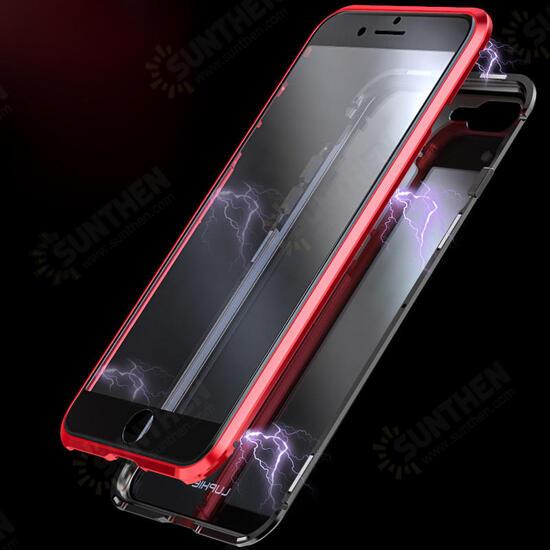 360° Front Screen Protector & Back Glass Cover Metal Magnetic Adsorption Protective Case For iPhone XR/XS/XS Max/X/7/7 Plus/8/8 Plus