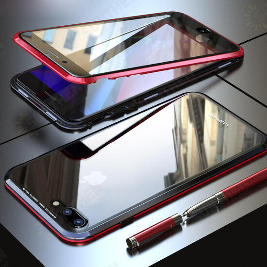 360° Front Screen Protector & Back Glass Cover Metal Magnetic Adsorption Protective Case For iPhone XR/XS/XS Max/X/7/7 Plus/8/8 Plus 360° Front Screen Protector & Back Glass Cover Metal Magnetic Adsorption Protective Case For iPhone XR/XS/XS Max/X/7/7 Plus/8/8 Plus