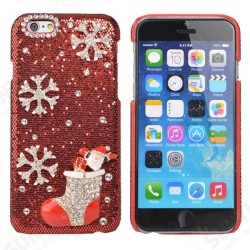 Luxury Crystal Handmade Bling Christmas Stockings Case For iPhone 6