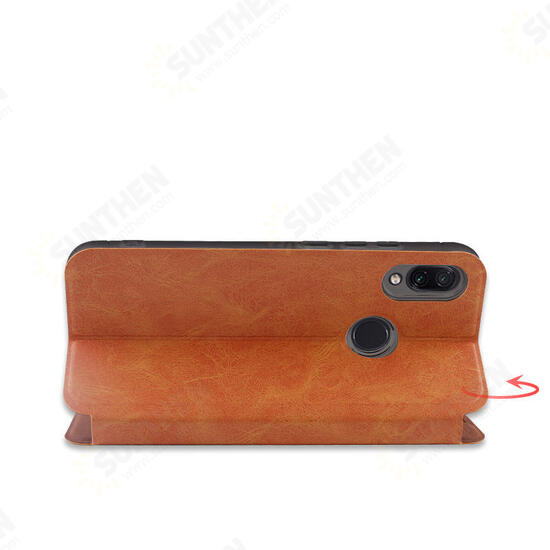 Shockproof PU Leather Flip Card Slot With Stand Full Body Protective Case For Xiaomi Redmi 7/ Redmi Y3
