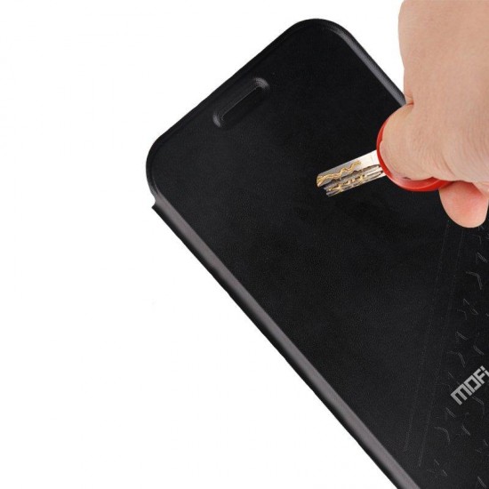 Anti Knock Kickstand Flip PU Leather Case For iPhone X