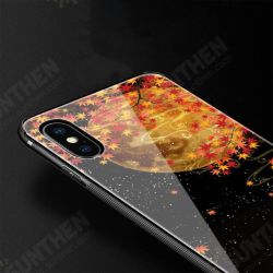 Maple Leaf Painting Tempered Glass Shockproof Scratch Resistant Protective Case for iPhone 7 Plus / 8 Plus Maple Leaf Painting Tempered Glass Shockproof Scratch Resistant Protective Case for iPhone 7 Plus / 8 Plus