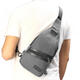 Men USB Port Casual Canvas Sport Outdoor Chest Bag Crossbody Bag with USB Cable Men USB Port Casual Canvas Sport Outdoor Chest Bag Crossbody Bag with USB Cable