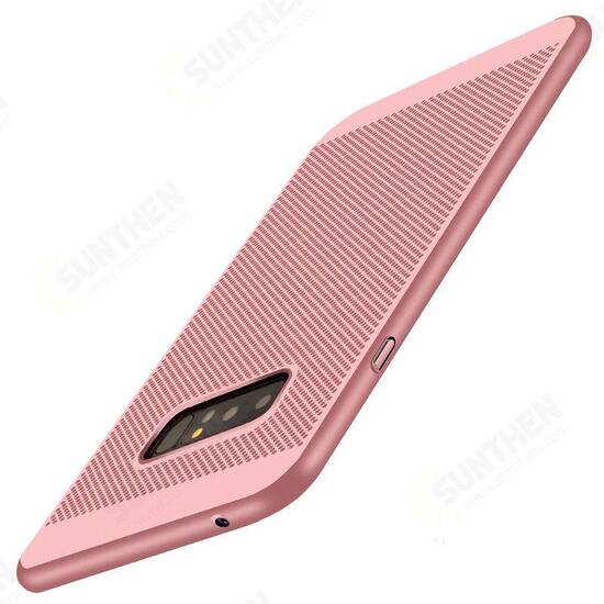 Mesh Heat Dissipation Anti Fingerprint PC Case For Samsung Galaxy Note 8