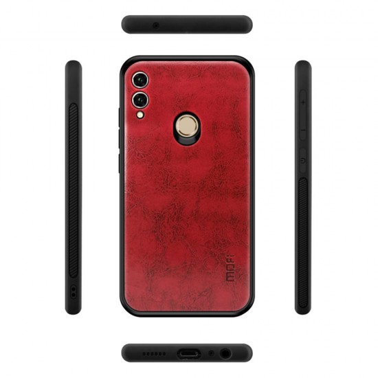 Shockproof PU Leather Pattern Soft TPU Back Cover Protective Case for Huawei Honor 8X