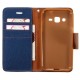 Flip Open Leather TPU Back With Card Slot Case For Samsung J2
