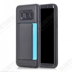 Multi-colors TPU+PC Hybrid Card Slots Shockproof Cover Case For Samsung Galaxy S8 Plus Multi-colors TPU+PC Hybrid Card Slots Shockproof Cover Case For Samsung Galaxy S8 Plus
