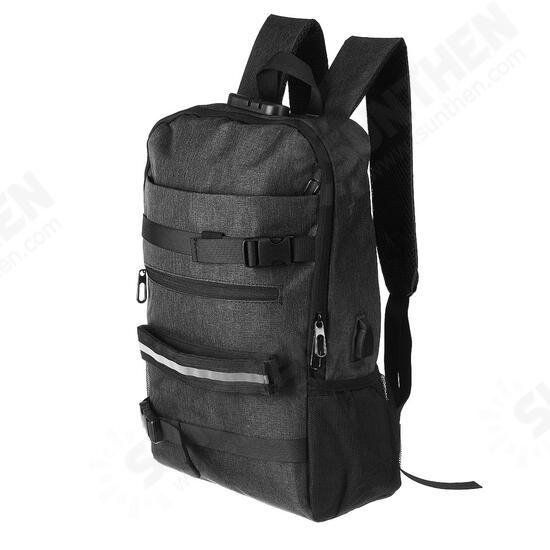 Multifunction Business Trip Waterproof Guard Against Theft Lock Large Capacity with USB Charging Jack Laptop Tablet Macbook Bag Backpack Schoolbag