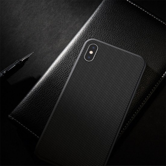 3D Textured Shockproof Soft TPU + Hard PC Back Cover Protective Case for iPhone XS MAX