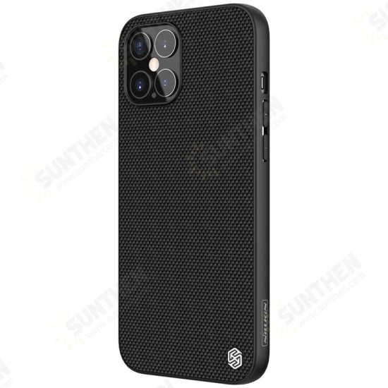 Anti-Fingerprint Anti-Slip Nylon Synthetic Fiber Textured Shockproof Protective Case for iPhone 12 Pro Max