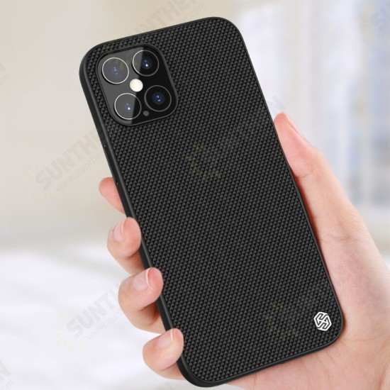 Anti-Fingerprint Anti-Slip Nylon Synthetic Fiber Textured Shockproof Protective Case for iPhone 12 Pro Max