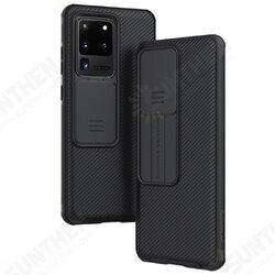 Bumper Anti-Hacker Peeping Slide Lens Cover Shockproof Anti-scratch Protective Case for Samsung Galaxy S20 Ultra / Galaxy S20 Ultra 5G 2020