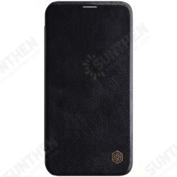 Bumper Flip Shockproof with Card Slot Full Cover PU Leather Protective Case for iPhone 12 Pro / 12