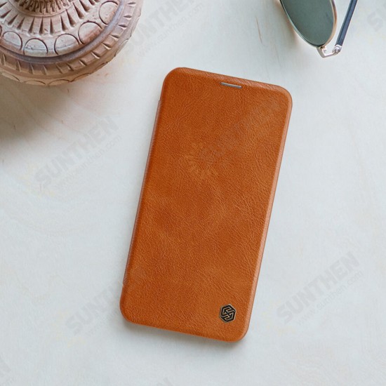 Bumper Flip Shockproof with Card Slot Full Cover PU Leather Protective Case for iPhone 12 Pro / 12