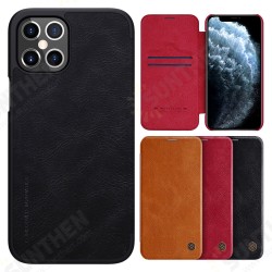 Bumper Flip Shockproof with Card Slot Full Cover PU Leather Protective Case for iPhone 12 Pro Max