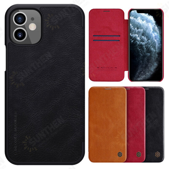 Bumper Flip Shockproof with Card Slot PU Leather Full Cover Protective Case for iPhone 12 Mini 5.4 inch