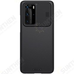 Bumper with Slide Lens Cover Shockproof Anti-Scratch TPU + PC Protective Case for Huawei P40 Pro Bumper with Slide Lens Cover Shockproof Anti-Scratch TPU + PC Protective Case for Huawei P40 Pro