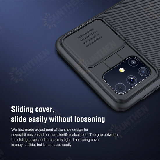 Bumper with Slide Lens Cover Shockproof Anti-Scratch TPU + PC Protective Case for Samsung Galaxy M31S Bumper with Slide Lens Cover Shockproof Anti-Scratch TPU + PC Protective Case for Samsung Galaxy M31S