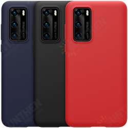Bumpers Shockproof Anti-fingerprint Smooth Soft Liquid Silicone Protective Case Back Cover for Huawei P40