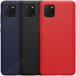 Bumpers Shockproof Anti-fingerprint Smooth Soft Liquid Silicone Protective Case for Samsung Galaxy Note 10 Lite 2020