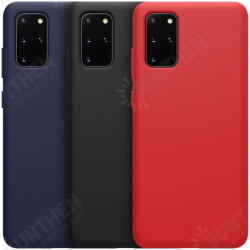 Bumpers Shockproof Anti-fingerprint Smooth Soft Liquid Silicone Rubber Back Cover Protective Case for Samsung Galaxy S20+ / Galaxy S20 Plus 5G 2020