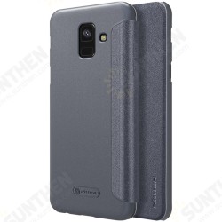 Flip PU Leather Hard PC Protective Case for Samsung Galaxy A6 2018 Flip PU Leather Hard PC Protective Case for Samsung Galaxy A6 2018