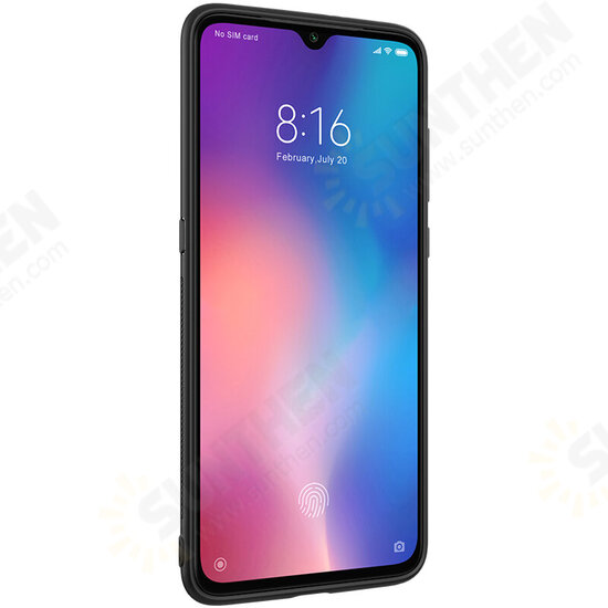 Reflective Slight Woven Polyester Mesh Anti-scratch Protective Case for Xiaomi Mi9 / Mi9 Transparent Edition Non-original