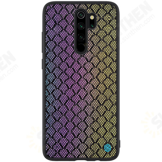 Reflective Slight Woven Polyester Mesh Anti-scratch Protective Case for Xiaomi Redmi Note 8 PRO Non-original