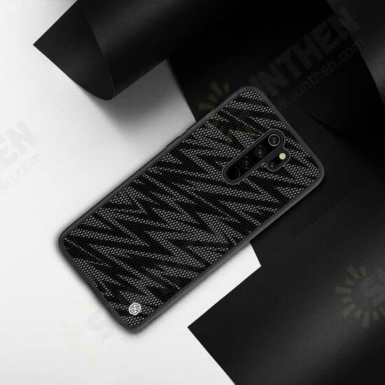 Reflective Slight Woven Polyester Mesh Anti-scratch Protective Case for Xiaomi Redmi Note 8 PRO Non-original