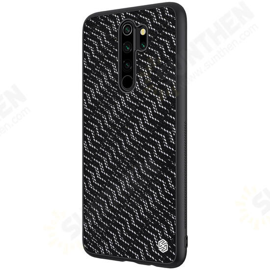 Reflective Slight Woven Polyester Mesh Anti-scratch Protective Case for Xiaomi Redmi Note 8 PRO Non-original