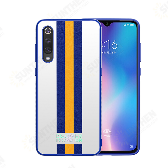 Reflective Stripe Shockproof Non-slip TPU Bumper Hard PC Protective Case for Xiaomi Mi 9 / Mi9 Transparent Edition Non-original