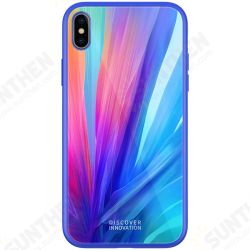 Shockproof Tempered Glass + Soft TPU Back Cover Protective Case for iPhone XS MAX