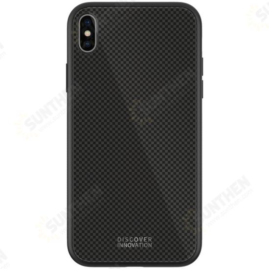 Shockproof Tempered Glass + Soft TPU Back Cover Protective Case for iPhone XS MAX