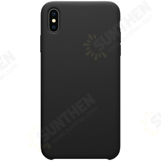 Smooth Shockproof Liquid Silicone Rubber Back Cover Protective Case for iPhone XS Max