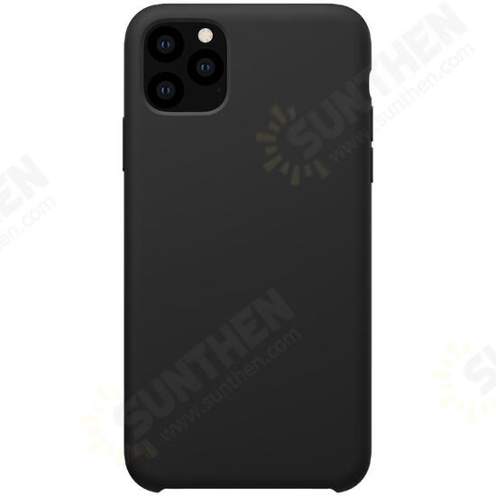 Smooth Shockproof Soft Liquid Silicone Rubber Back Cover Protective Case for iPhone 11 Pro 5.8 inch