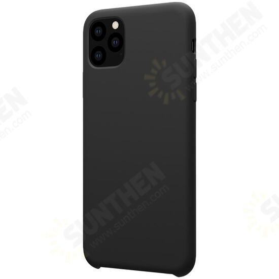 Smooth Shockproof Soft Liquid Silicone Rubber Back Cover Protective Case for iPhone 11 Pro 5.8 inch