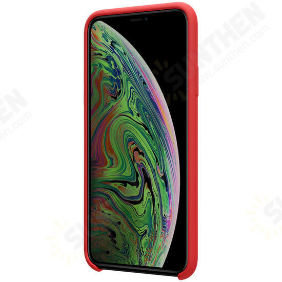 Smooth Shockproof Soft Liquid Silicone Rubber Back Cover Protective Case for iPhone 11 Pro 5.8 inch