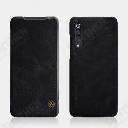 Qin Series Vintage Flip Card Slot Holder PC Bumper PU Leather Protective Case for Xiaomi Mi9 Mi 9 Pro 5G Version 6.39 inch