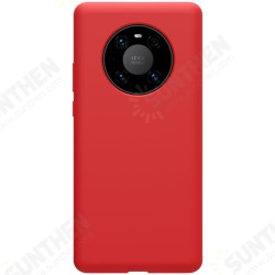 For Huawei Mate 40 Pro Bumpers Shockproof Anti-fingerprint Smooth Soft Liquid Silicone Protective Case Back Cover