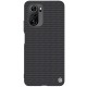 For POCO F3 Global Version Case Anti-Fingerprint Anti-Slip Nylon Synthetic Fiber Textured Shockproof Protective Case Back Cover