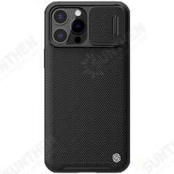 For iPhone 13/ 13 Pro/ 13 Pro Max Case Anti-Fingerprint Anti-Slip Nylon Synthetic Fiber Textured with Lens Protector Shockproof Protective Case Back Cover