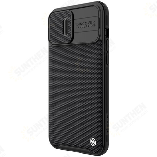 For iPhone 13/ 13 Pro/ 13 Pro Max Case Anti-Fingerprint Anti-Slip Nylon Synthetic Fiber Textured with Lens Protector Shockproof Protective Case Back Cover