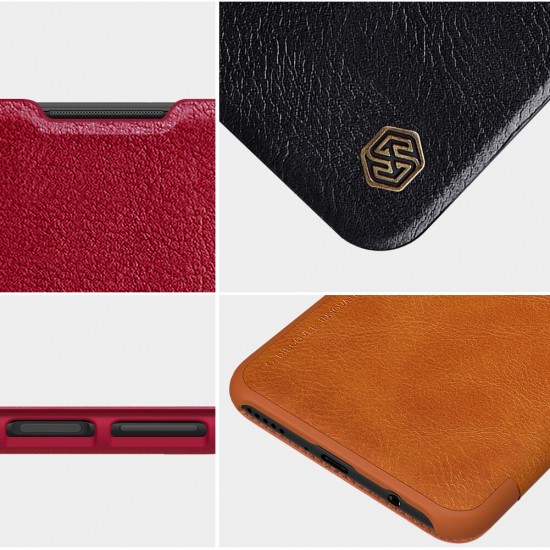 Bumper Flip Shockproof with Card Slot Full Cover PU Leather Protective Case for Huawei P40 Lite / Nova 7i / Nova 6SE