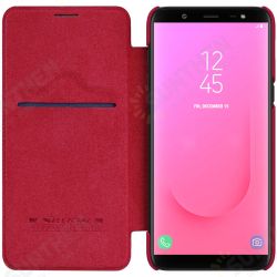 Protective Case For Samsung Galaxy J8 2018 Auto Sleep Card Slot Flip PU Leather Cover