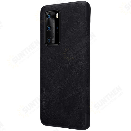 For Huawei P40 Pro Case Bumper Flip Shockproof with Card Slot Full Cover PU Leather Protective Case