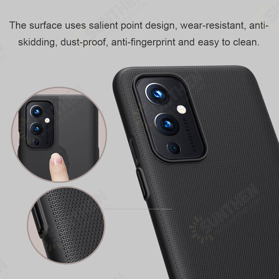 For OnePlus 9 Case Matte Anti-Fingerprint Anti-Scratch Shockproof Hard PC Protective Case Back Cover