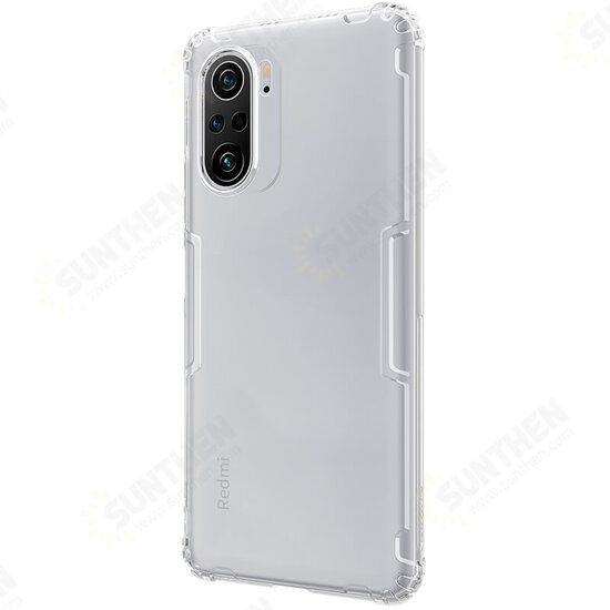 For POCO F3 Global Version Case Bumpers Natural Clear Transparent Shockproof Soft TPU Protective Case Back Cover