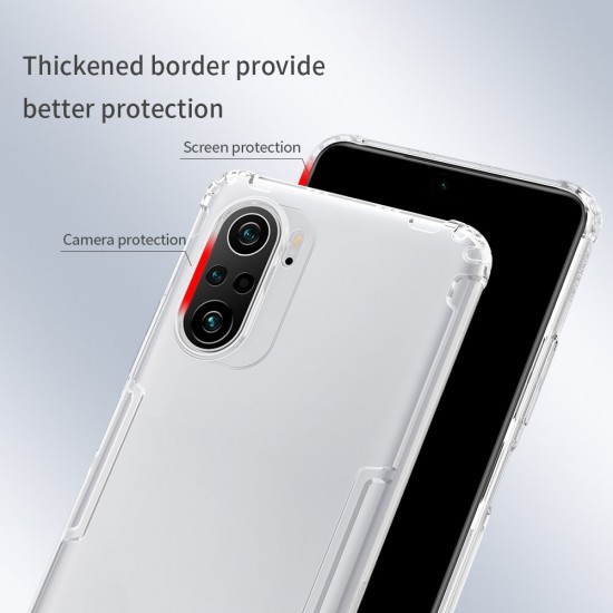 For POCO F3 Global Version Case Bumpers Natural Clear Transparent Shockproof Soft TPU Protective Case Back Cover