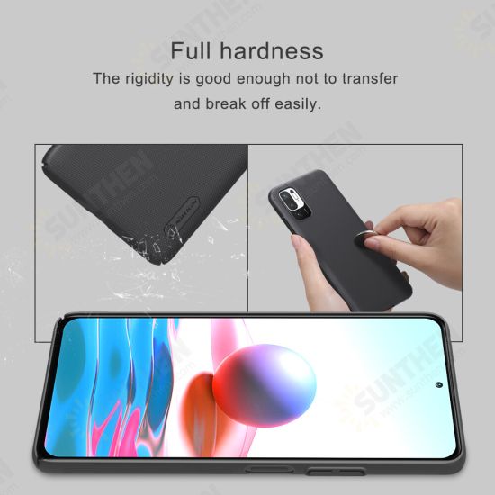 For POCO M3 Pro 5G NFC Global Version / Xiaomi Redmi Note 10 5G Case Matte Anti-Fingerprint Anti-Scratch Shockproof Hard PC Protective Case Back Cover Non-Original